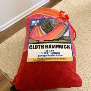 New cloth hammock 31 x80 2x 109 inch tie cords cute for summer